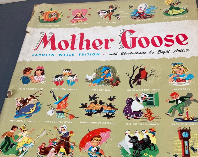 Vintage Children's Storybook Collection: Mother Goose, Ferdinand, Little Indian