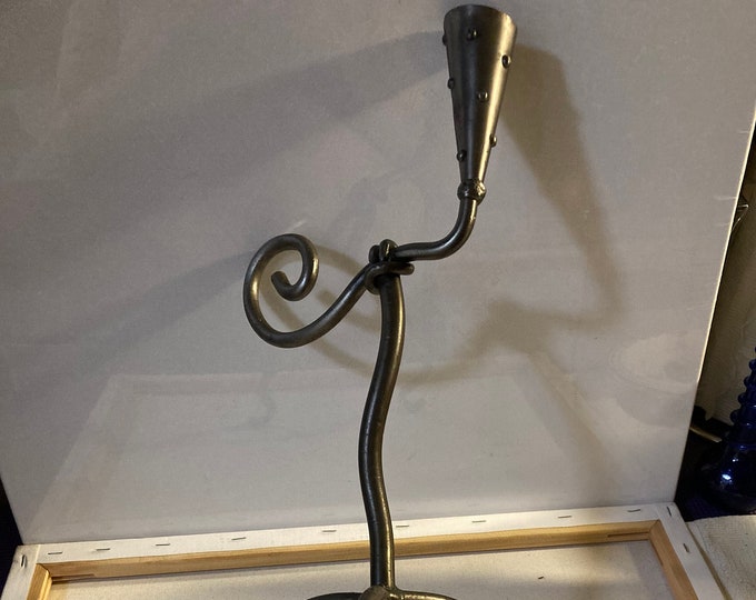 Vintage  Handmade Solid Iron Sculpture