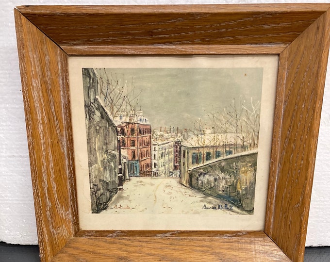Rue De Montmartre" Print After Maurice Utrillo