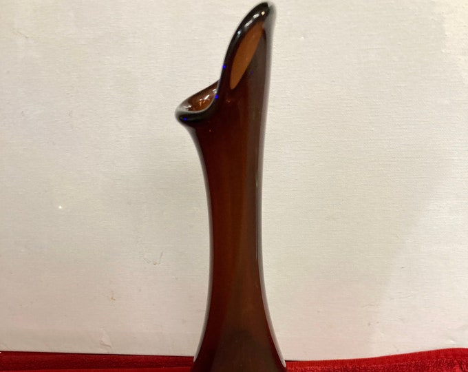 Large Vintage Violet Murano Glass Vase