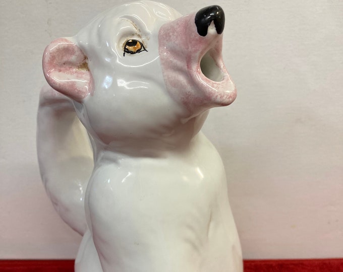 Vintage R.E.M.O. Polar Bear Pitcher, Italy Ceramic, 1975