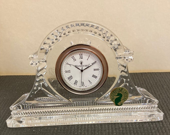 Vintage  Waterford Mantel Desk Clock - Tags attached- Made in Ireland