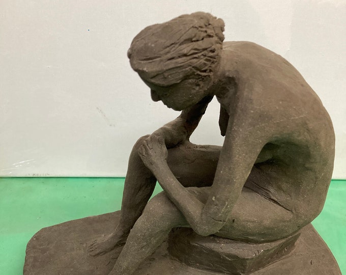 Vintage Sandstone Statue of A Woman