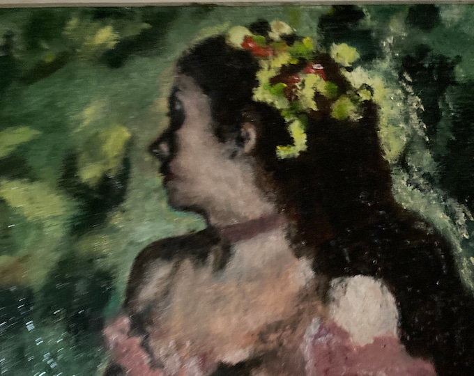 D. Strassner Oil Painting of Ballerina