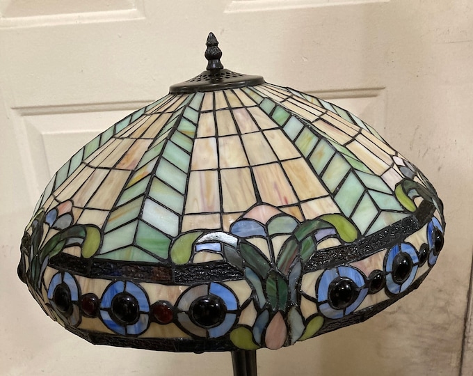 26" Long Stain Glass  Desk Lamp