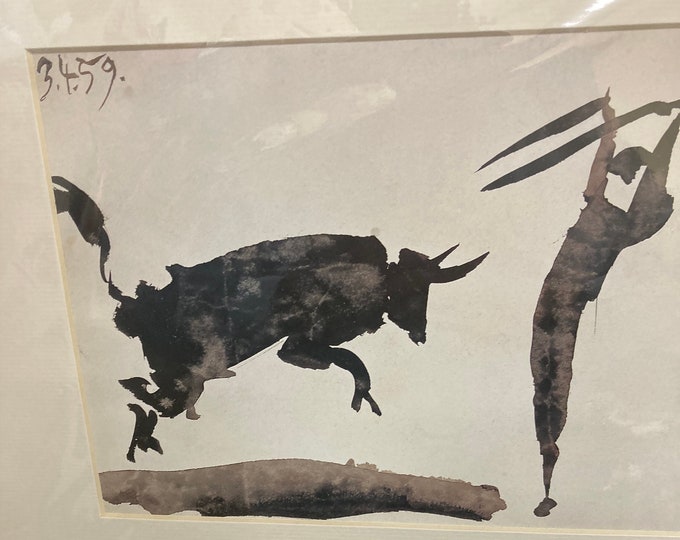 Pablo Picasso “Bullfight III” 1959 Collotype on Paper. Print