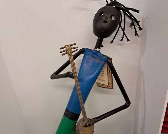 Steel South African Metal Scul pture Musicians Hand Made Welded Hand Painted.