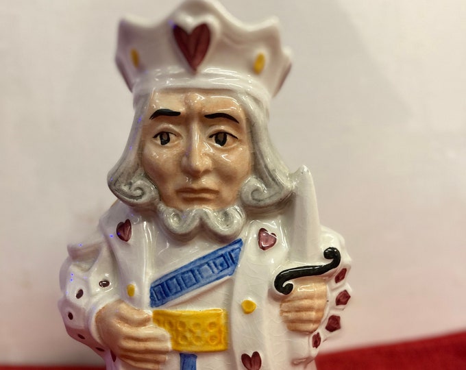 Vintage H J WOOD England Pack Of Cards King Jug.