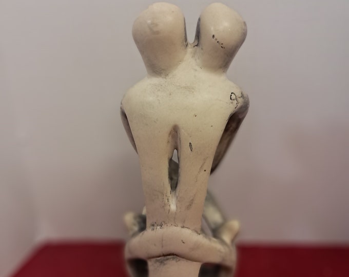 Handmade Modern Art Soapstone Sculpture  of  Family