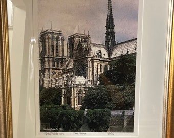 Paris France By Sydney Roberts ,1984 . Certified, Signed and Numbered. Limited  Edition