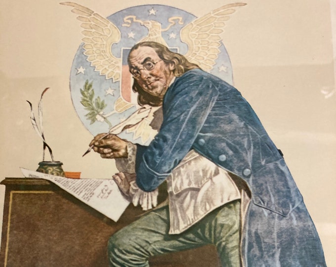 Norman Rockwell, Ben Franklin Print, 1926 Saturday Evening Post Cover