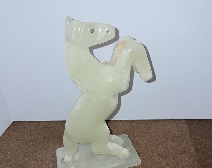 Hand Carved Onyx Horse Artifacts