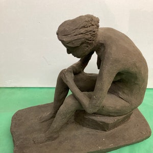 Vintage Sandstone Statue of A Woman