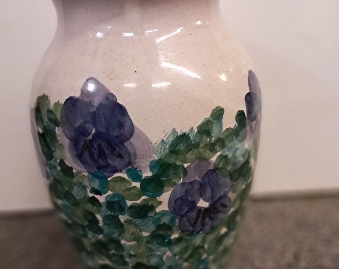Vintage Handmade &  Hand Painted  Ceramic Vase