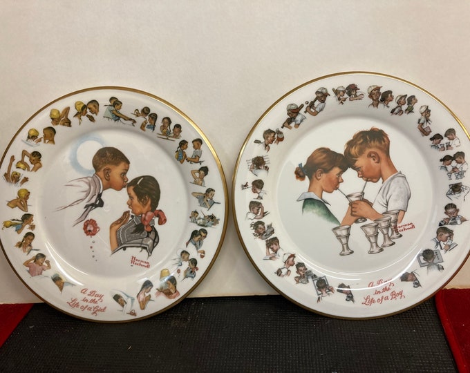 Norman Rockwell Collector Plates: A Day In The Life - 1981 Gorham