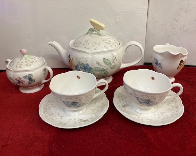 LENOX Butterfly Meadow 7-Piece Tea Set
