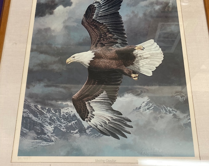 Lithograph of Guy Coheleach's Vanishing Grandeur With Certificate of  Authenticity