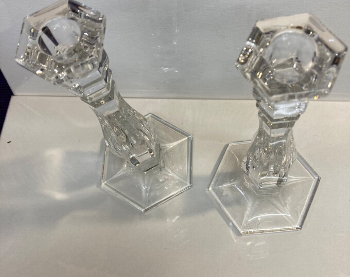 Pair of Tiffany & Co. 9-1/4  Inches Candle Holders