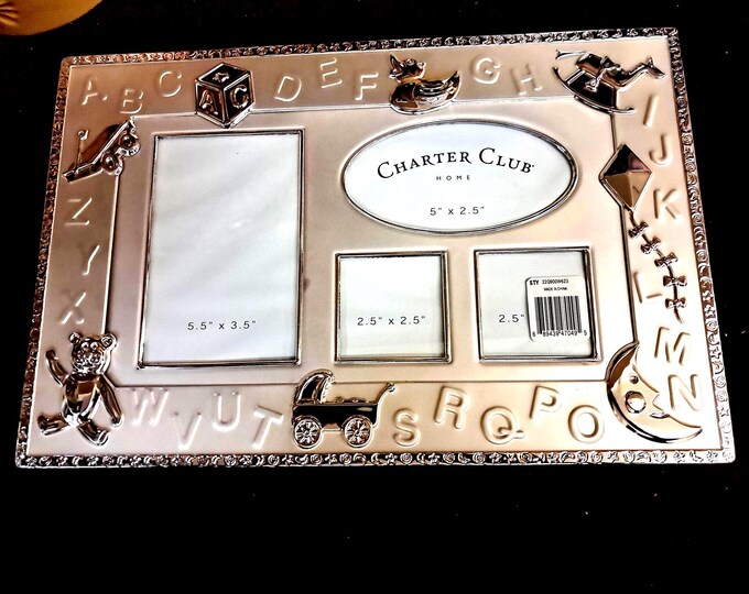 Charter Club Baby Photo Album with shallow box tray for keepsakes