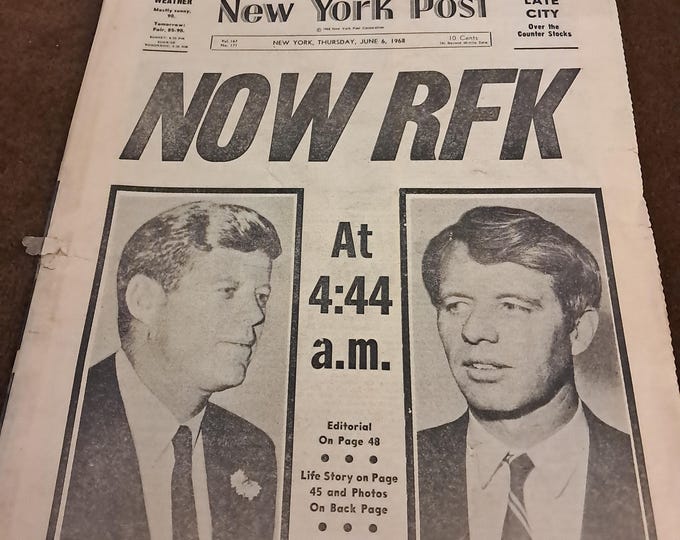 3 issues, RFK Shot