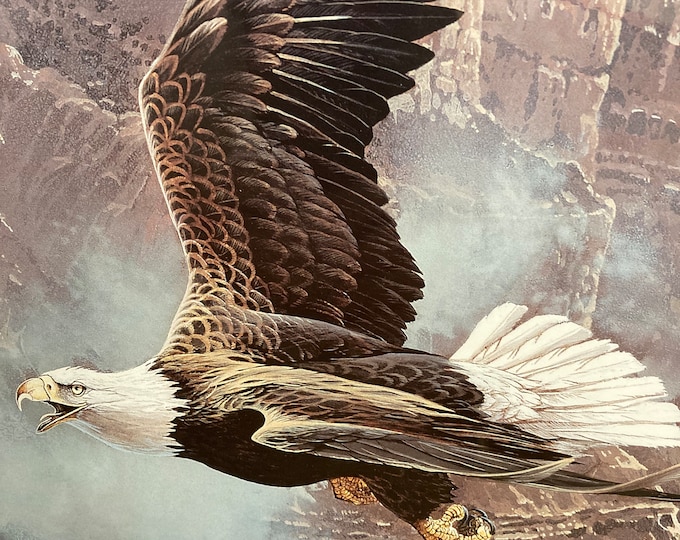Franklin Mint ,Ted Blaylock "Save the Eagle, Preserve the Tradition" signed print