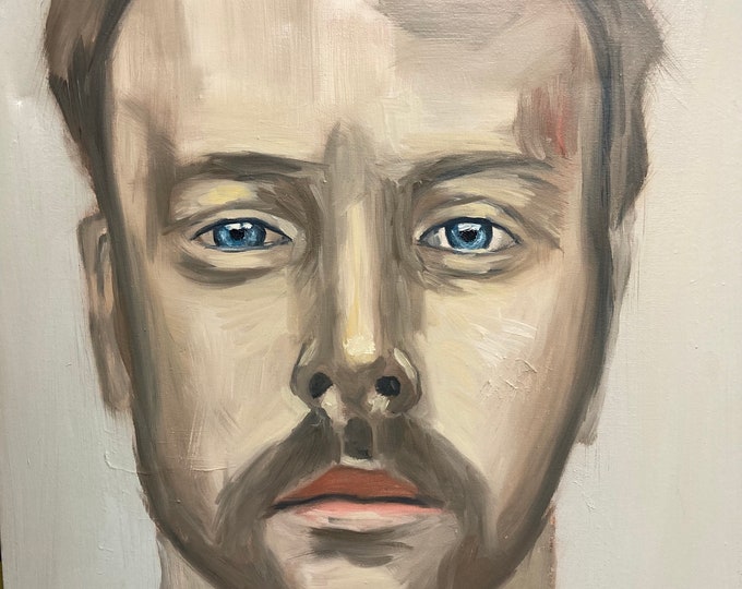 Martin Lear's  Original Oil painting on Canvas  of A  Man