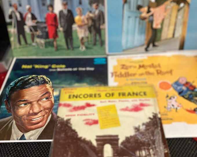 Five Vintage  Vinyl 33 LP  Records