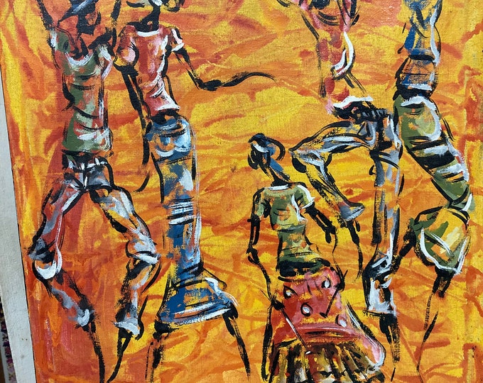 African Art Oil Painting On Canvas