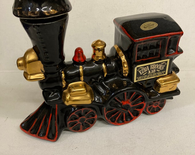 Vintage Ezra Brooks Locomotive Decanter. KY  Bourbon Whiskey
