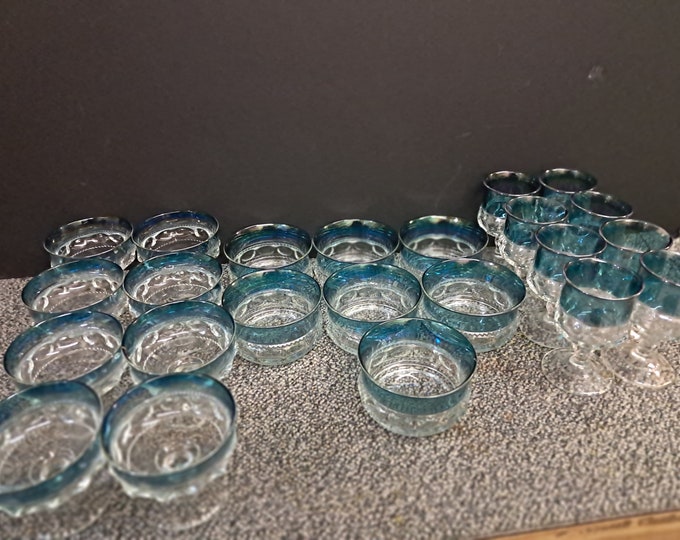 23 Vintage Colony Blue  Color Crown, Brilliant Iridescence,1970's