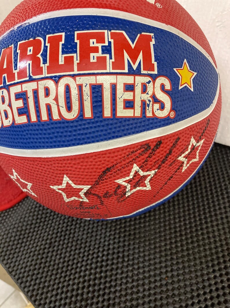 Vintage Signed Harlem Globetrotters Basketball NY Etsy