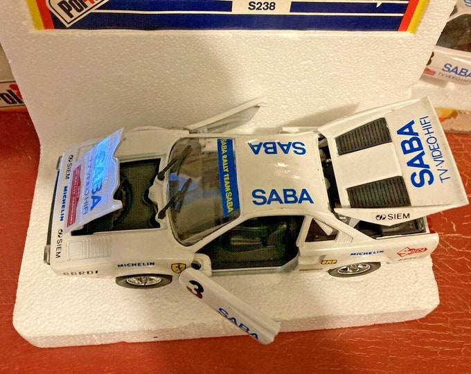 Vintage POLISTIL FERRARI White Saba 308 Rally  collectable S238 Made in Italy