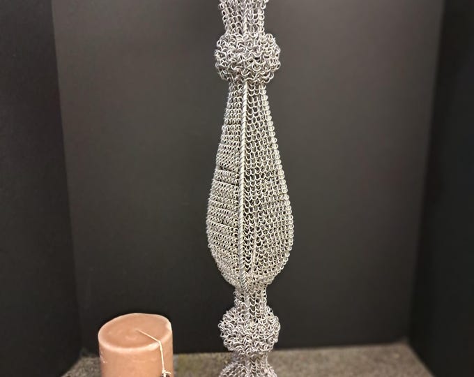 Handmade Tall  Metal Wire Candle  Holder