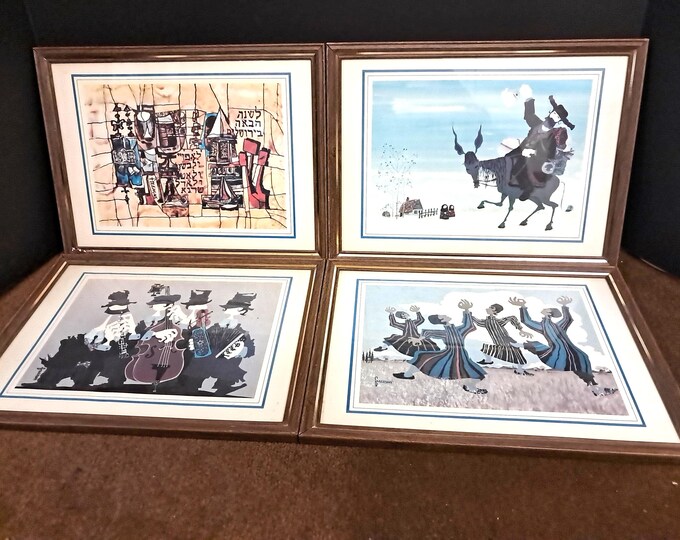FOUR Paul  Freeman   Framed Lithographs