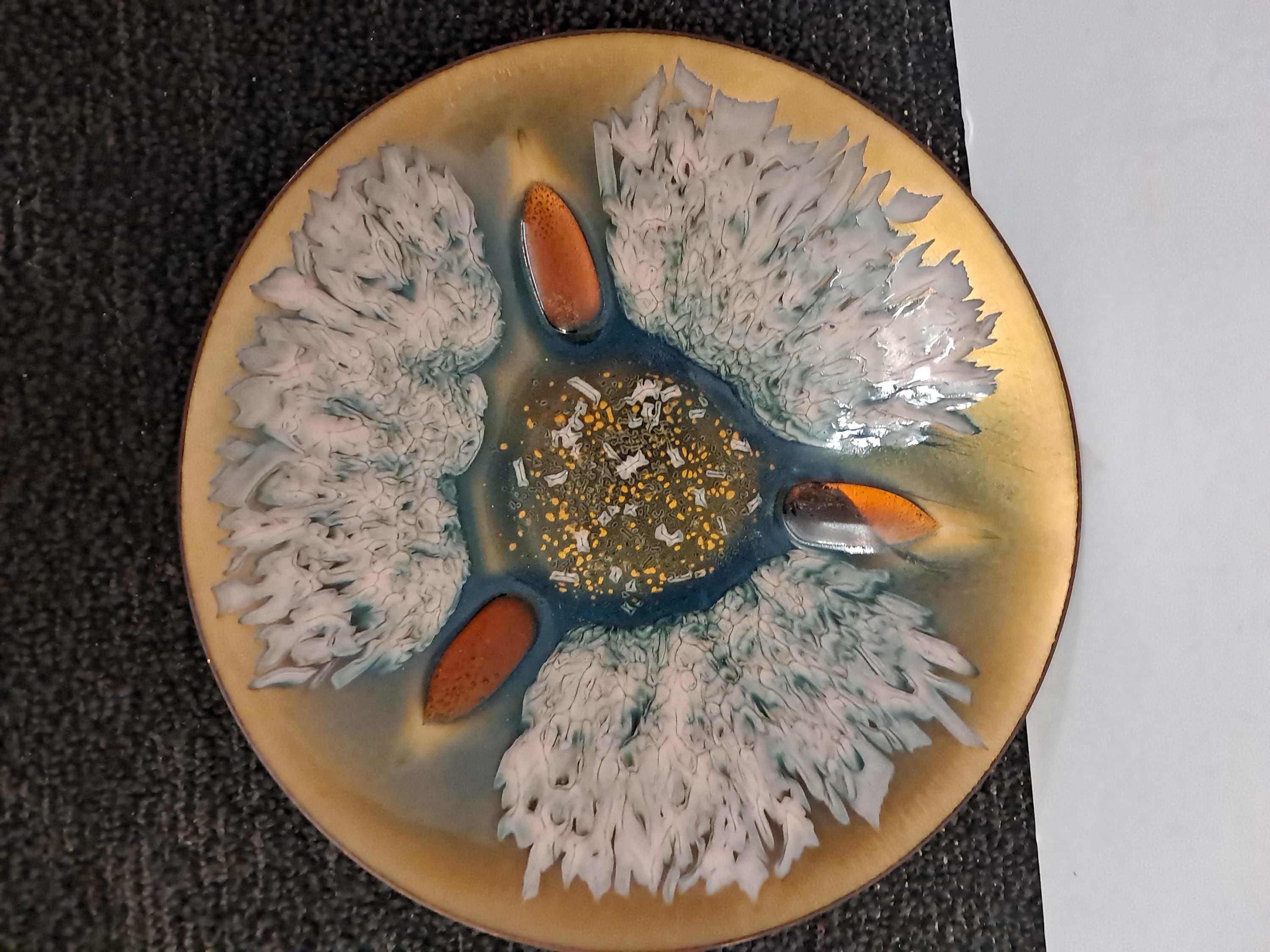 Edward Star Original for Georg Jensen Inc Mid-century Enamel Wall