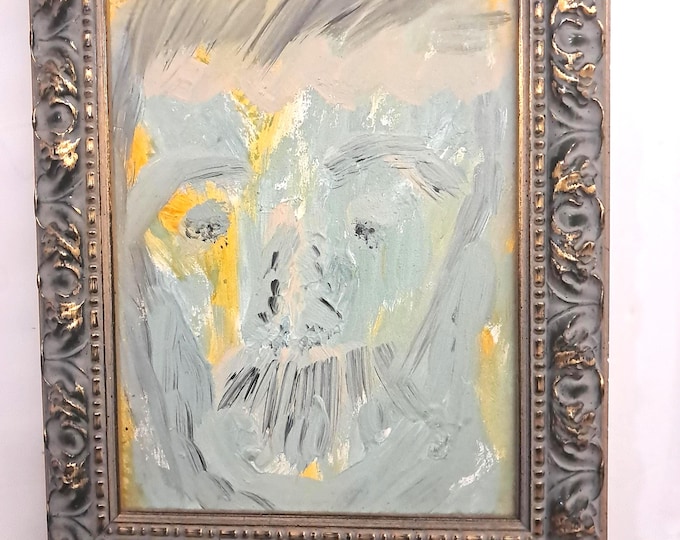 Framed Textured Impasto  oil Painting  ,Abstract  Art