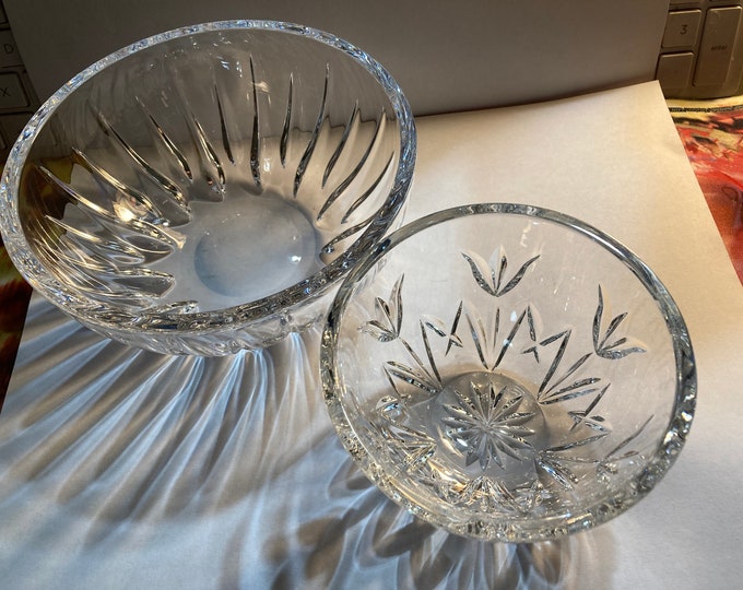 Waterford Crystal Bowl  and Reed & Barton Pattern Crystal Bowls