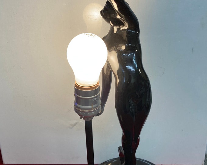 1980s Sarsaparilla Reproduction of Frankart Nude Lamp