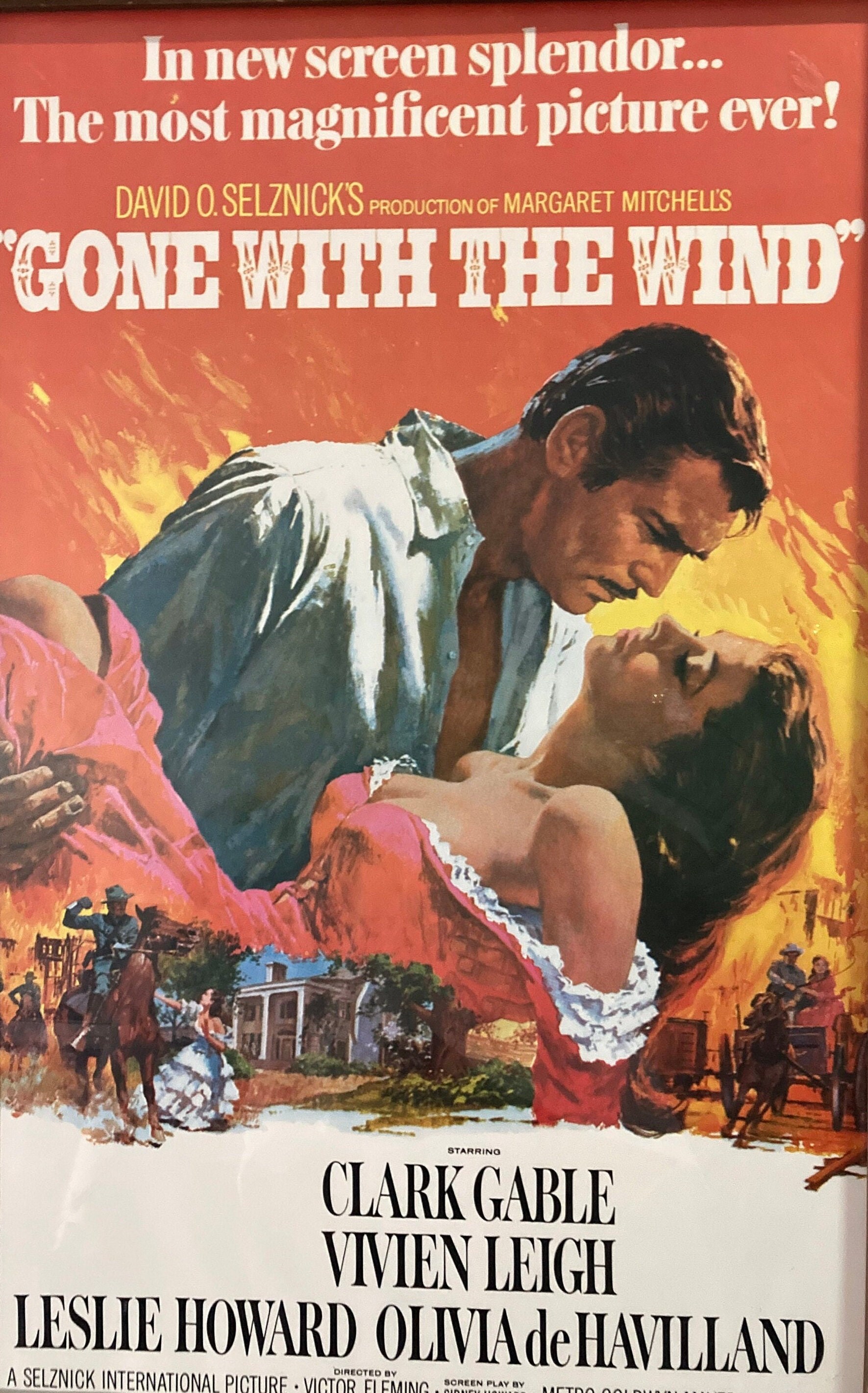 1976 Gone With the Wind Movie Poster by Portal Publications