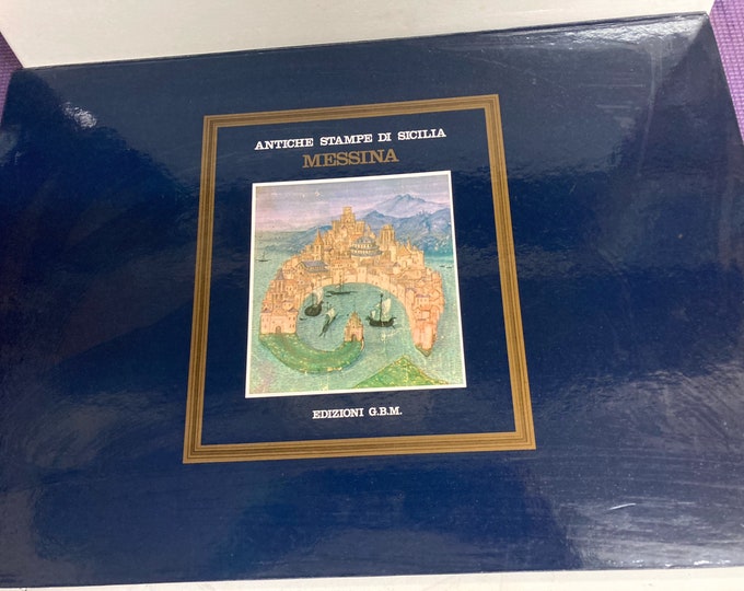 Ancient Prints of Messina, Sicily – 20 Rare Italian Lithographs