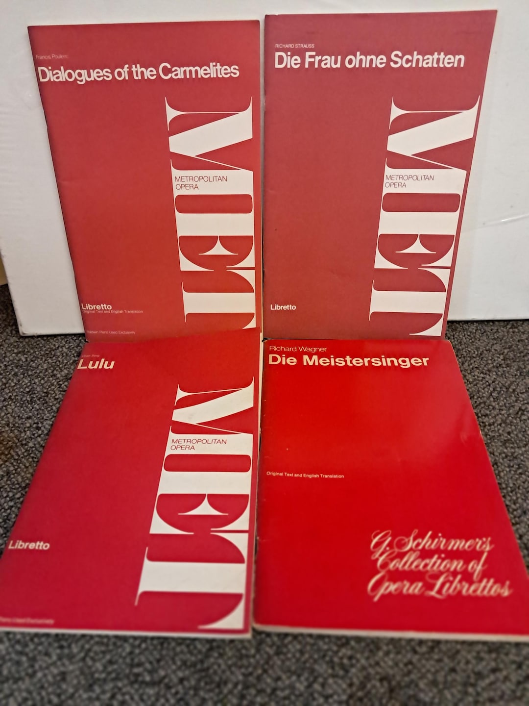 Four Rare Opera Books From Metropolitan Opera - Etsy