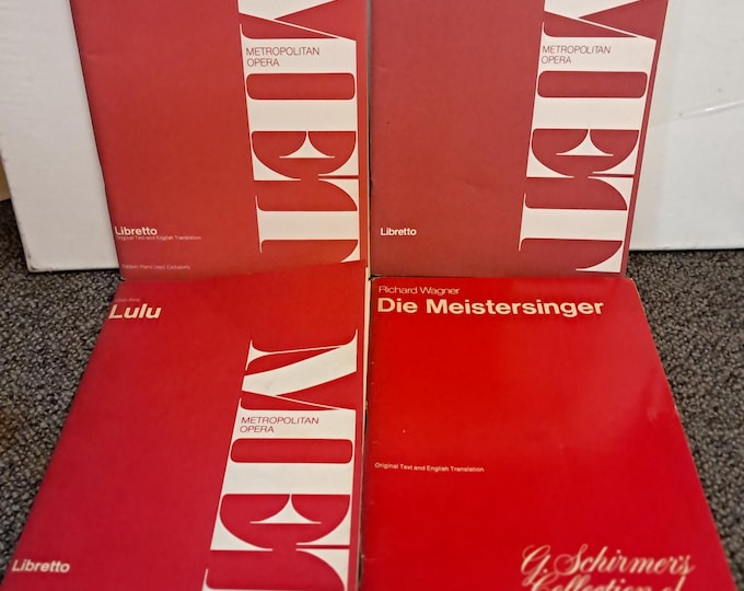 Four Rare  Opera  Books  From Metropolitan Opera
