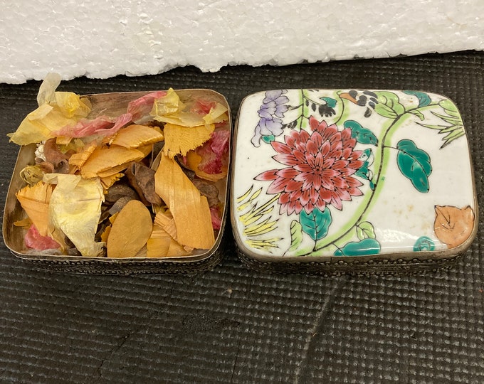 Mid 20th Century Cloisonné Small Trinket Box