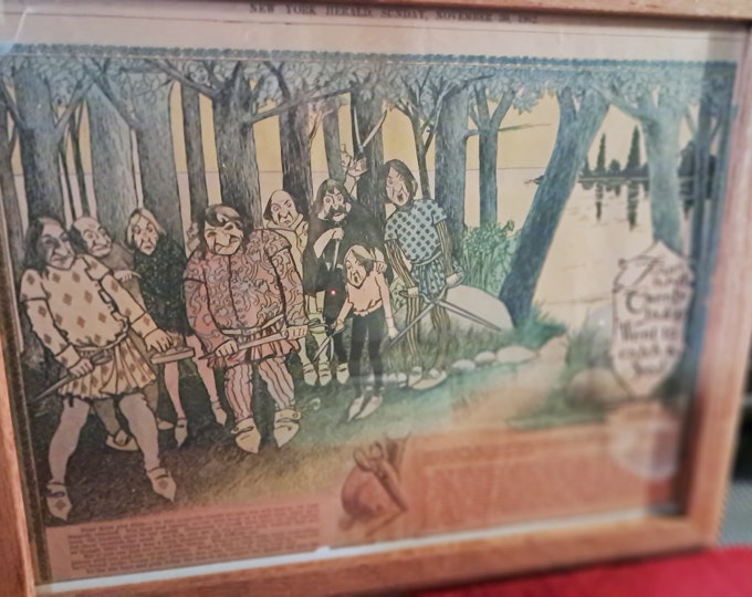 Framed "Four And Twenty Tailors" Print - Frank Merritt, 1902 Puzzle