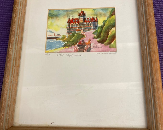 Ltd. Ed. Print  by MARK MONSARRAT . Old Cliff House, San Francisco