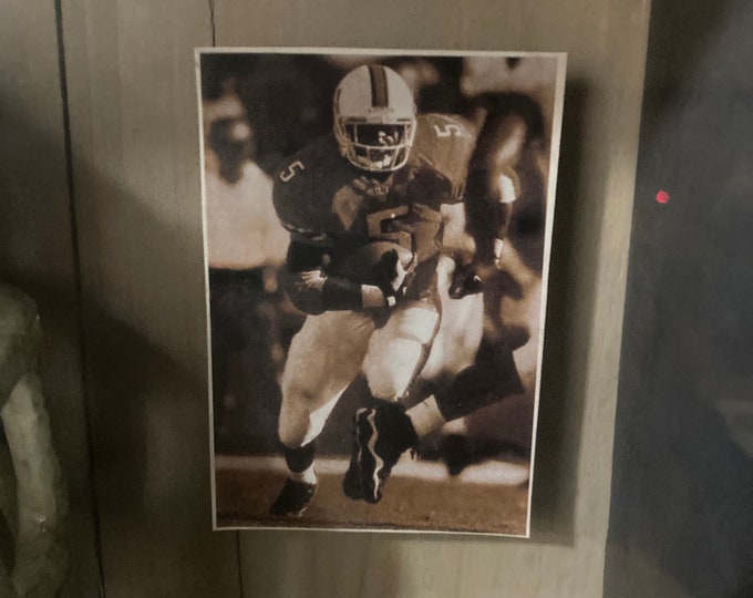 Window Pane Curio Collection Football Shadowbox By About Face Designs with Certificate of  Authenticity.