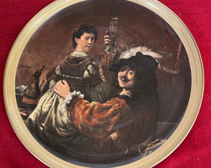 Vohenstrauss Johann Seltmann Bavaria Germany Decor Plate after Rembrandt