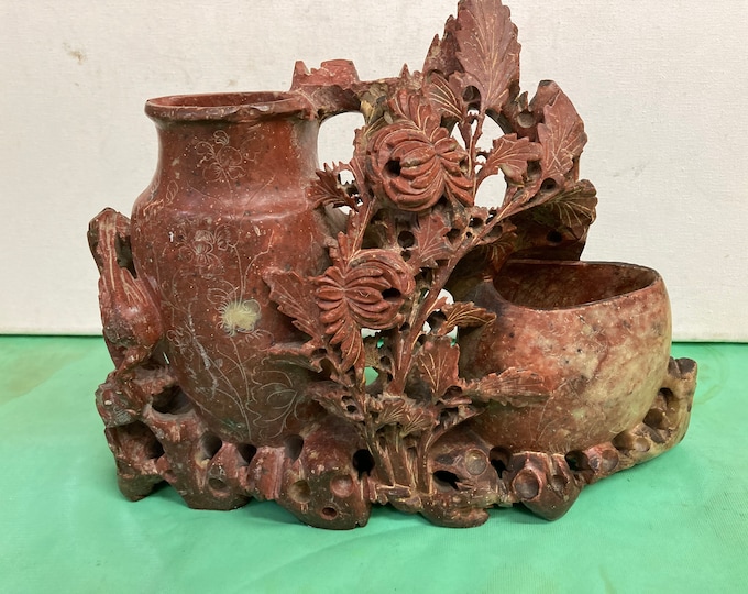 Handmade Vintage  Chinese Soap Stone