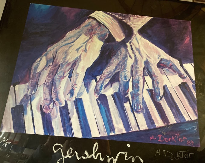 Gershwin ,Signed  Copy of Hands on Piano . By M Doktor. '84 A/P