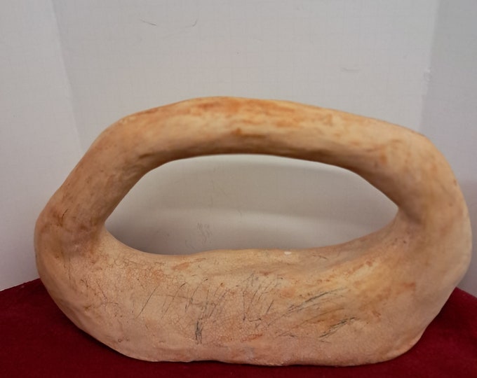 Handmade Abstract Oval Sculpture